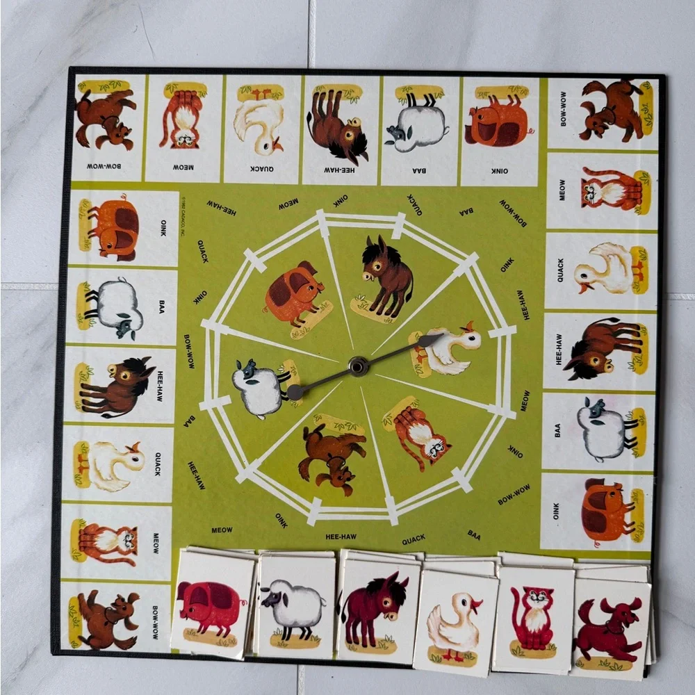 Vintage Cadaco Animal Talk Board Game 1982 Complete Preschool - Picture 3 of 4